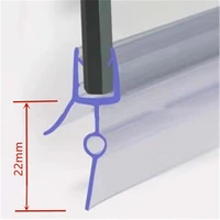 1m shower seal strip for 5 to 6mm glass pvc bath screen seal filling up to 22mm gap window door weatherstrip 40