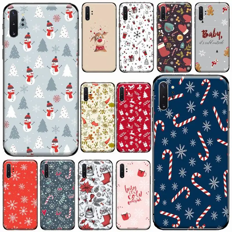 

Christmas Cartoon Deer Phone Case For Samsung Galaxy S8 S9 S10 Plus S10E Note 3 4 5 6 7 8 9 10 Pro Lite cover