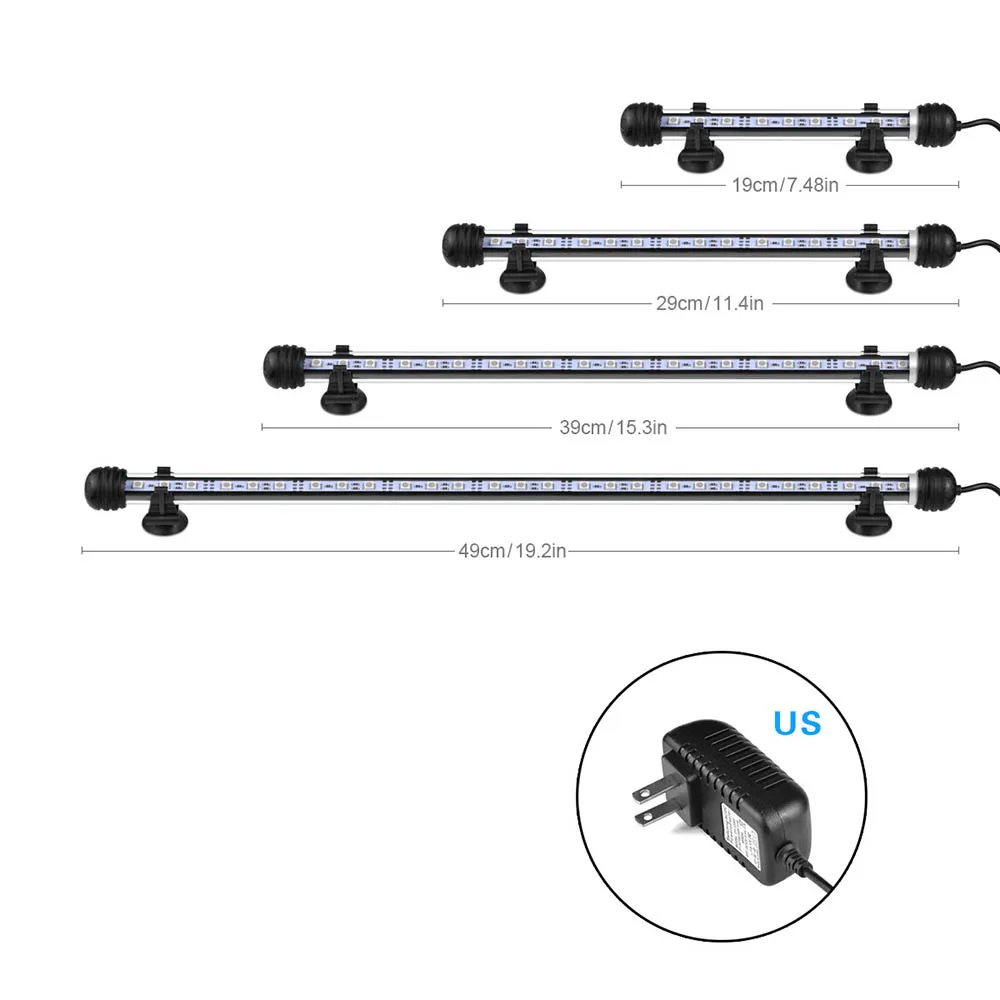 

LED Submersible Light for Remote Control RGB 4 Flashing Modes Waterproof Underwater Aquarium Light Bar for Fish Tank