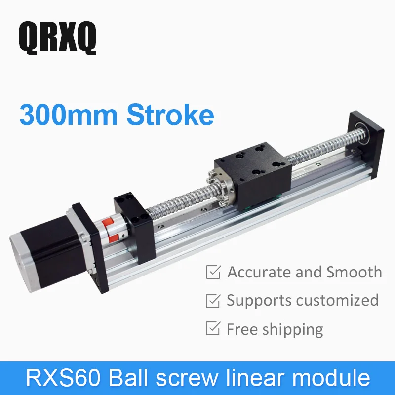 300 мм ход электрический мобильный раздвижной стол модуль рельса шариковый винт