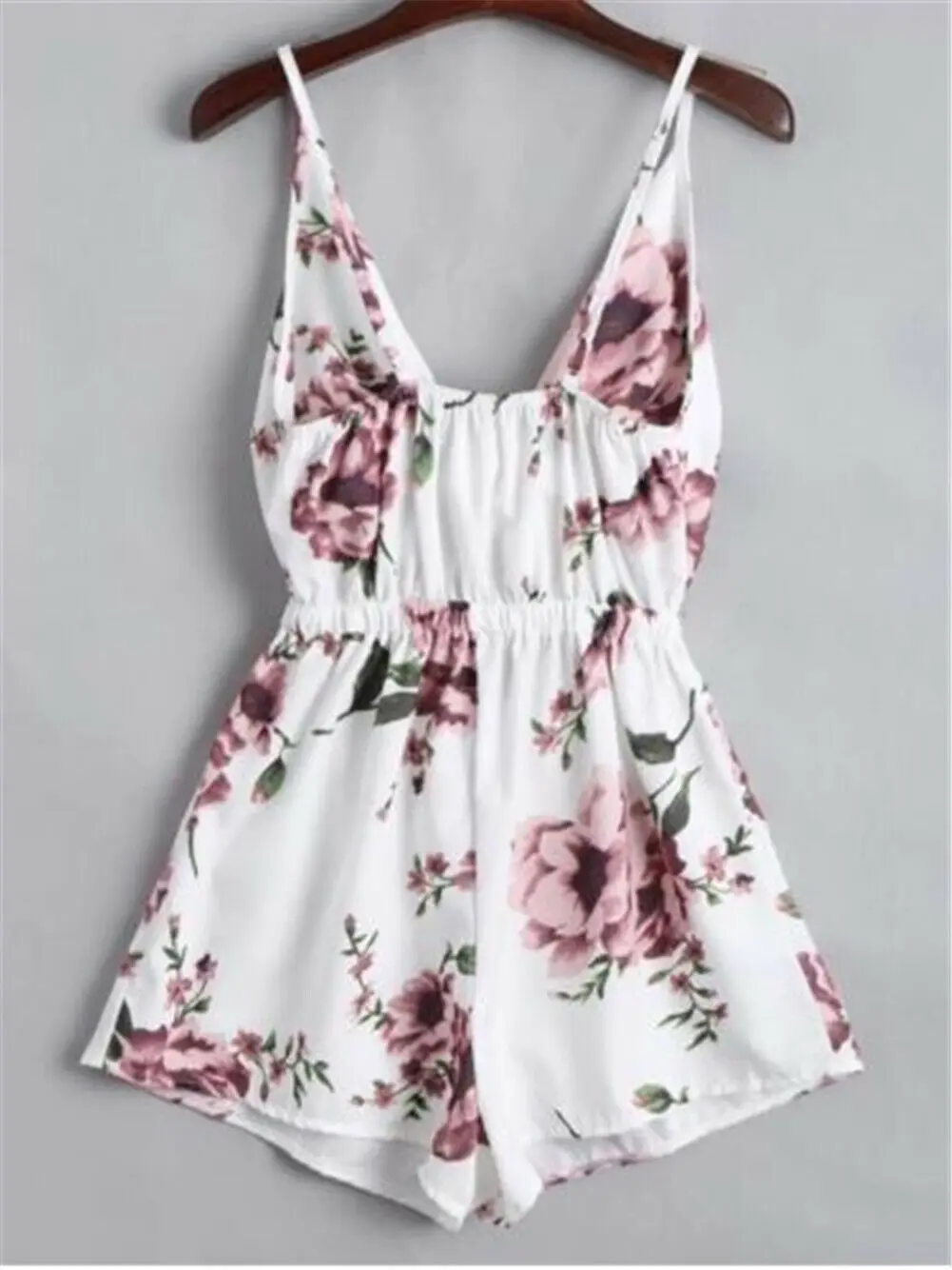 

Women Ladies Mini Playsuit Jumpsuit Romper Summer Beach Casual Shorts Mini S-XXXXXL