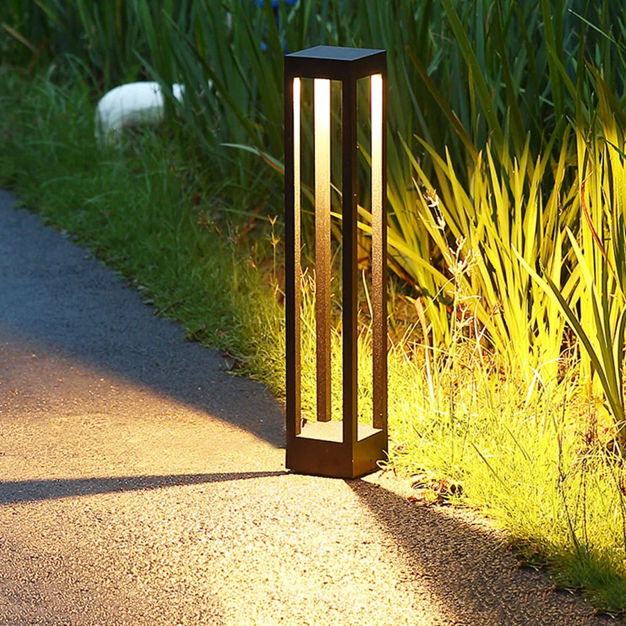 

Thrisdar 10W Outdoor Garden Pathway Lawn Light Modern Aluminum Landscape Villa Fence Pillar Lamp Street Courtyard Column Light