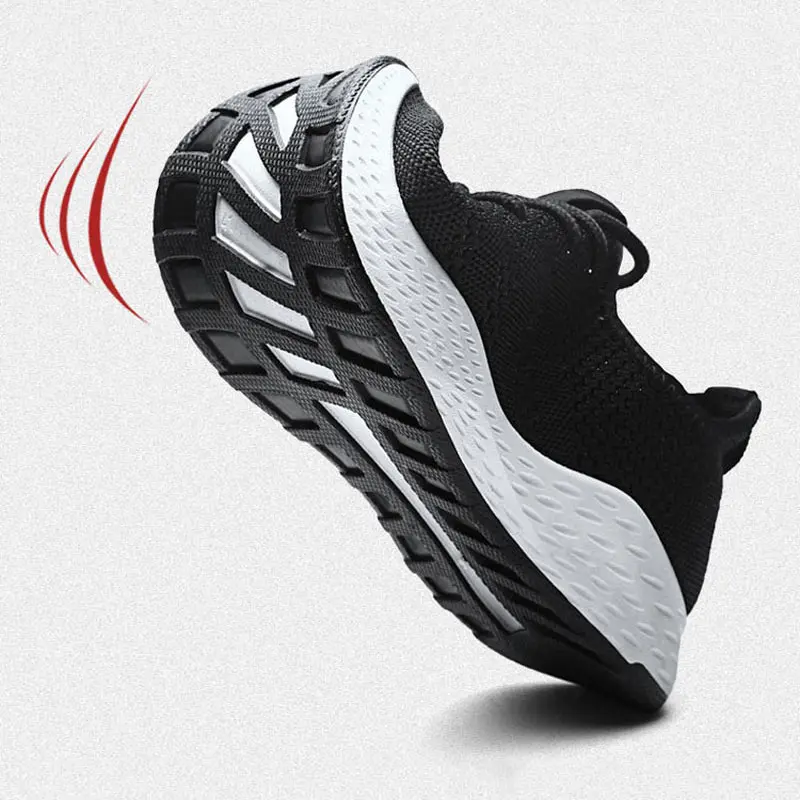 

Sneakers men breathable fashion solid color flying woven wild walking shoes men running casual shoes men sneakers basket male