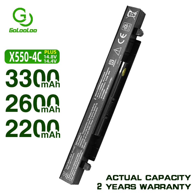 Аккумулятор Golooloo для Asus A550 F450 F552 P450 X450 X550 x550v A41 X450C X550C R510D X452E X450L X550L|Аккумуляторы