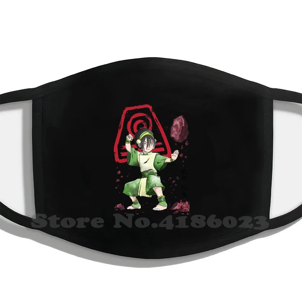 

The Power Of The Earth Kingdom Washable Breathable Reusable Diy Mouth Masks Aang Korra Manga Anime Zuko Toph Katara Sokka Water