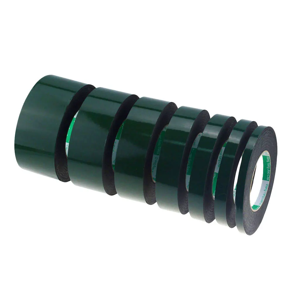 Двухсторонняя лента 5 мм 100 10 м прочная клейкая черная пенопластовая для ремонта
