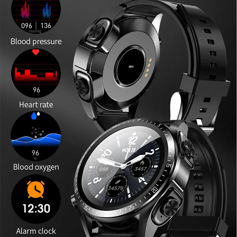 JM03 Smart Watch Men Smartwatch Tws 2 In 1 HIFI Stereo Wireless Headset Combo Bluetooth Phone Call For Android IOS | Электроника