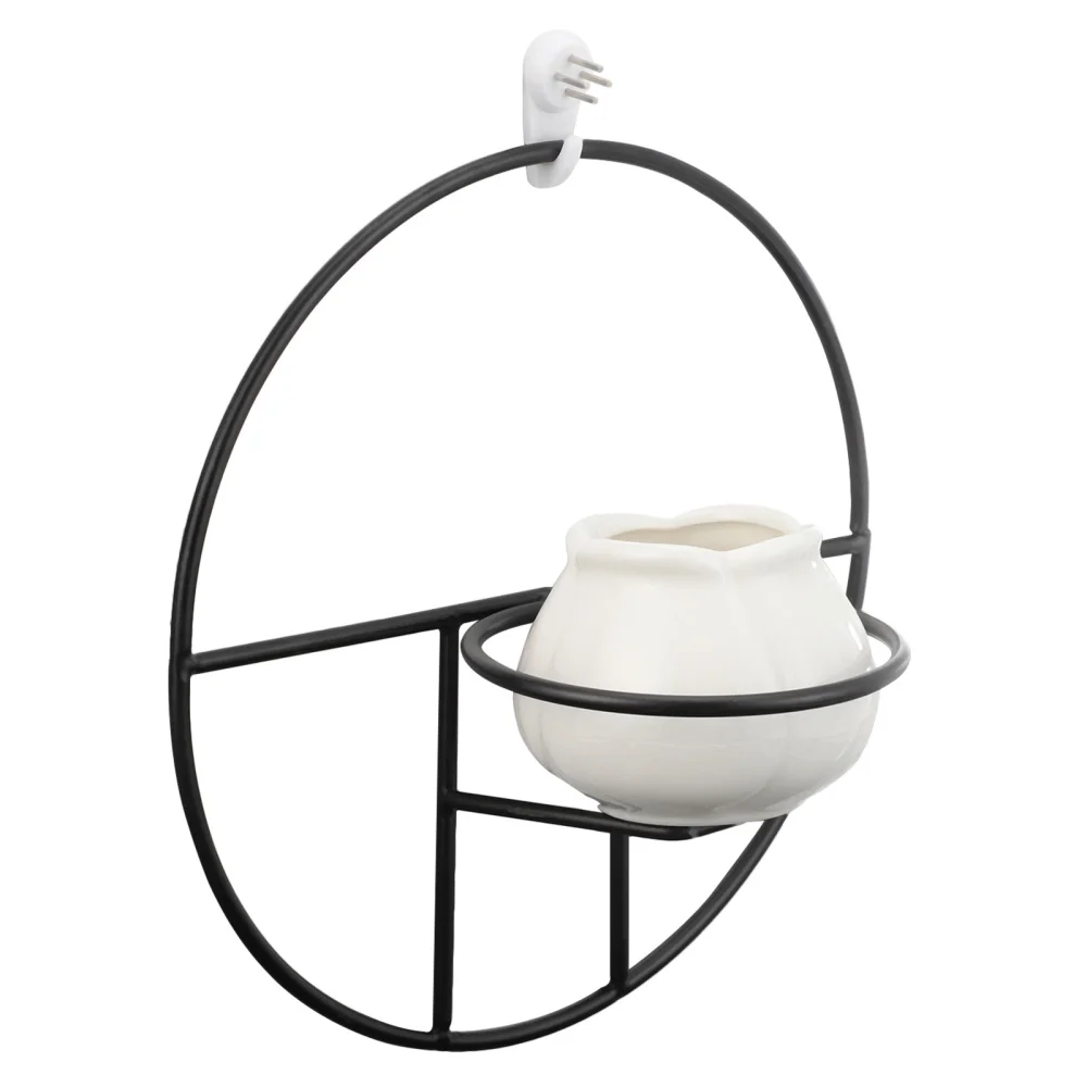 

1pc Ceramic Hanging Planter Plant Pot Simulation Plant Flowerpot for Home