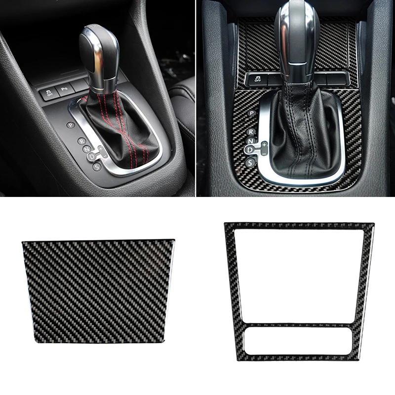 

Для VW Golf 6 MK6 2010 2011 2012 2013 Автомобильная внутренняя центральная консоль из углеродного волокна Панель переключения передач пепельница рамка К...