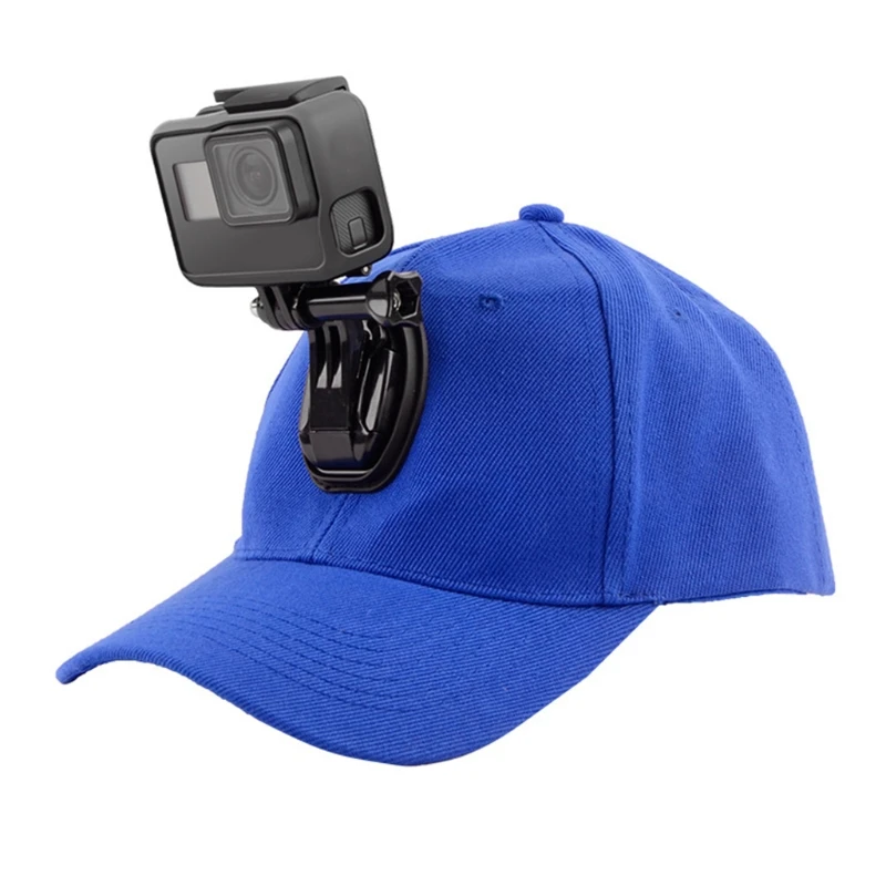Camera Expansion Cap Compatible with Gopro8/7/6 Handheld Hat with J-shaped Base Buckle Fixed Adapter Mount Bracket