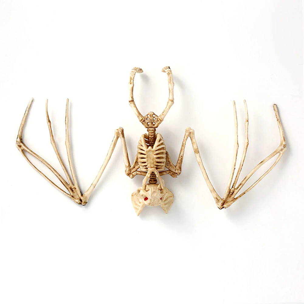 Хэллоуин ужасные летучие мыши скелет Реалистичная пародия модель скелета