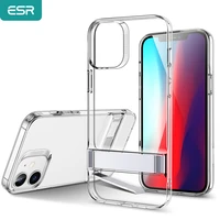 esr case for iphone 12 mini flexible tpu back cover metal kickstand case stand support wireless charging for iphone 12 mini