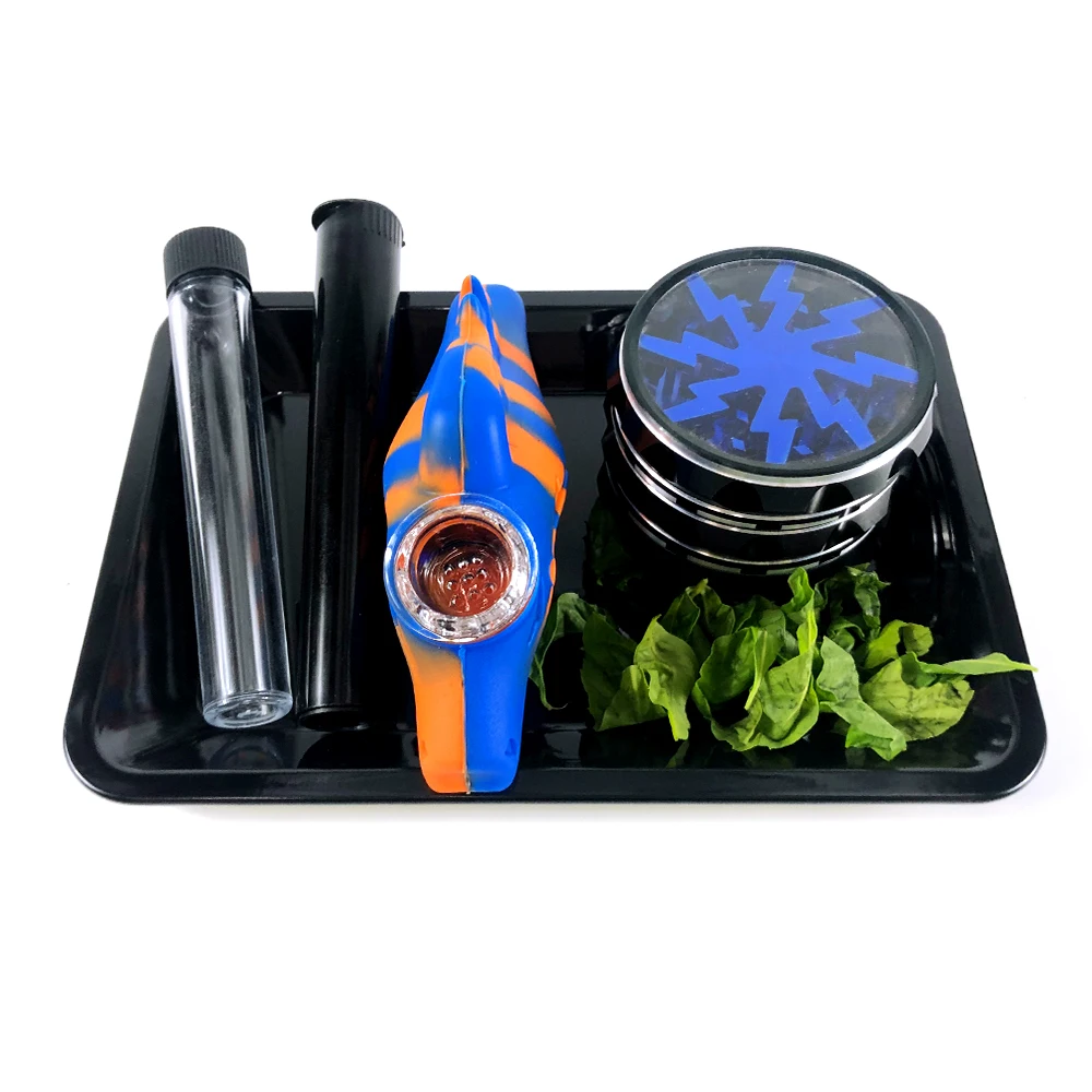 

18*12.5 cm Rolling Tray Smoking Accessories For Weed Tobacco Storage Plate Tin Dish Metal Smoking Accessories Rolling Tool