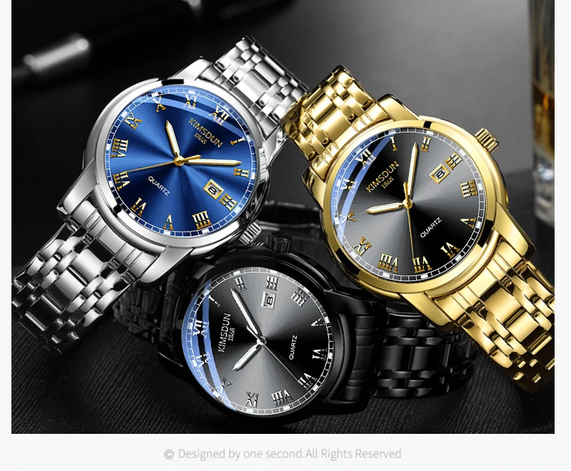 Relojes Para Hombre KIMSDUN модные брендовые светящиеся водонепроницаемые кварцевые часы