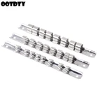 Держатель для розеток 14 дюйма, 38 дюйма, 12 дюйма, с 8 зажимами на рейке, органайзер для хранения инструментов