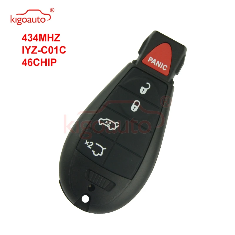 Kigoauto #6 фобик ключа 434 МГц для Chrysler Jeep Grand Cherokee 2008 2009 2010 2011 2012 Town & Country 300|Ключ от авто|