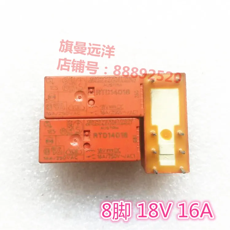 5PCS RTD14018 18 В постоянного тока в 8 Pin 16A поколение JQX 115F HF115F|Реле| |