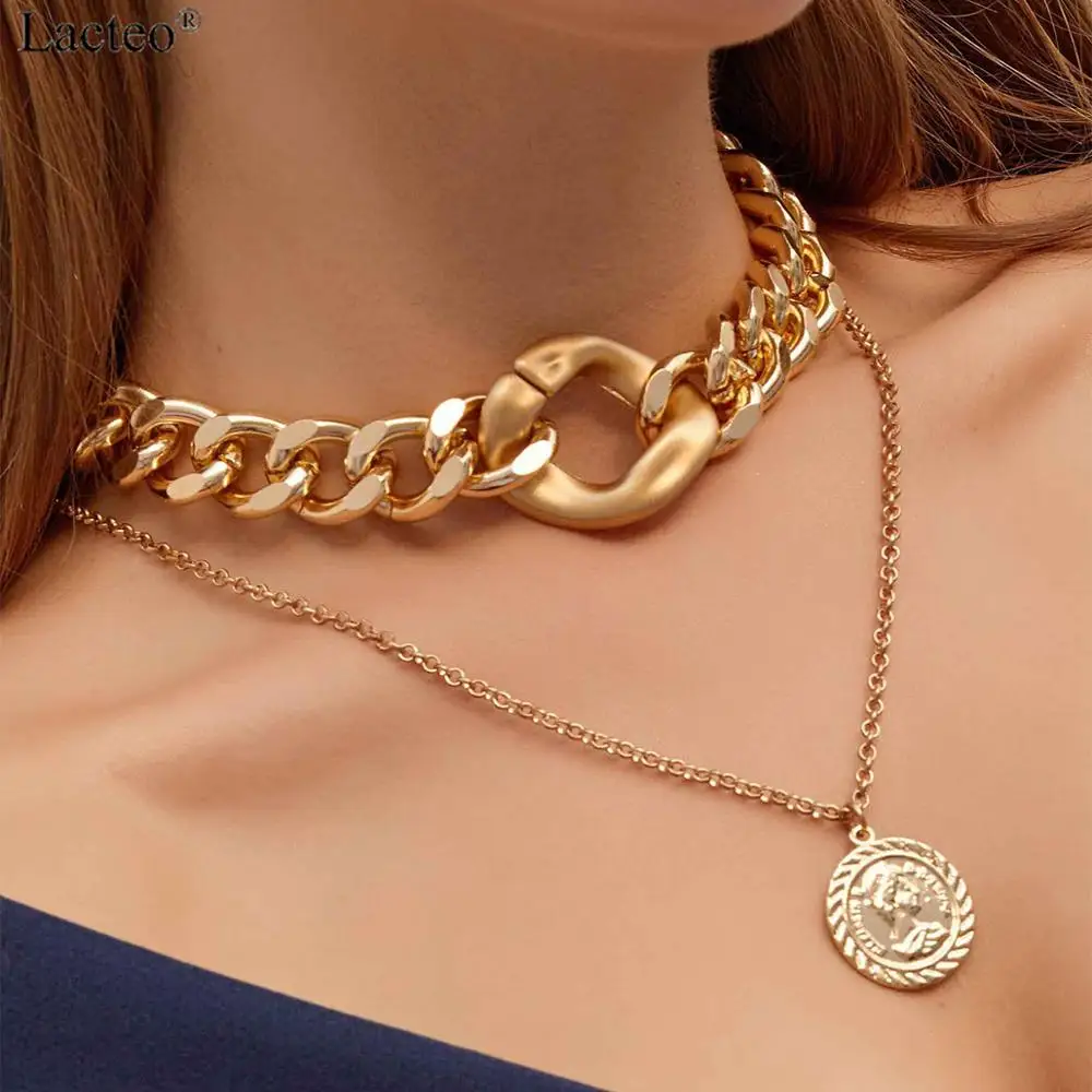 Цепочка-чокер Женская многослойная в стиле хип-хоп | Украшения и аксессуары