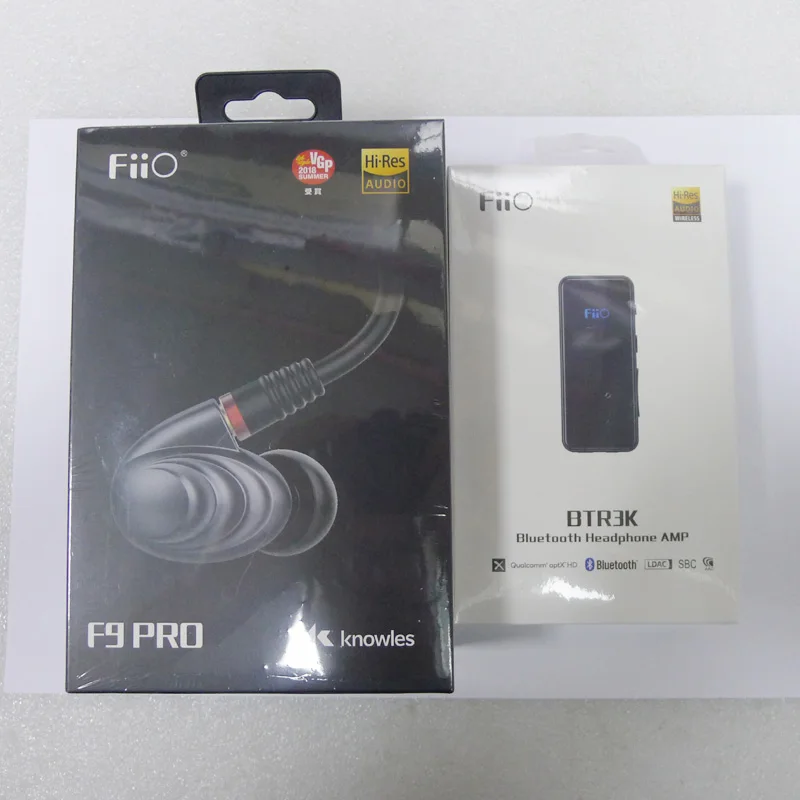 Наушники вкладыши FiiO F9 Pro + BTR3K внутриканальные гибридные наушники с поддержкой