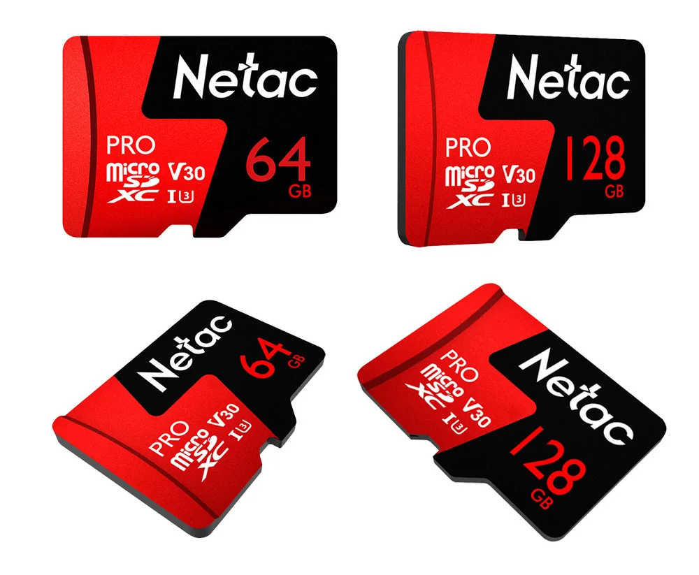 Netac P500 Pro 256 ГБ 128 Гб 64 Гб Micro SD SDXC карта TF U3 V30 до 100 МБ/с./с 32 Гб 16 Гб Micro SDHC карта U1 компьютерная видеокарта