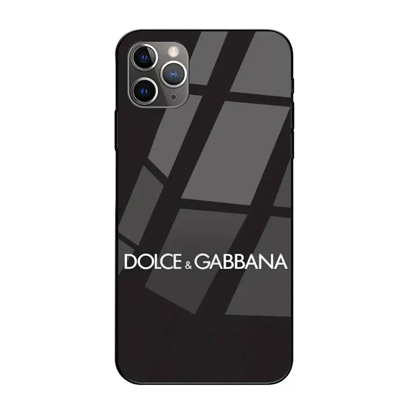 

Italian Fashion Design Brand DG Phone Case Tempered Glass For Iphone6plus 6S 7 7plus 8 X XS XSmax XR 11 12 Pro Max 12mini