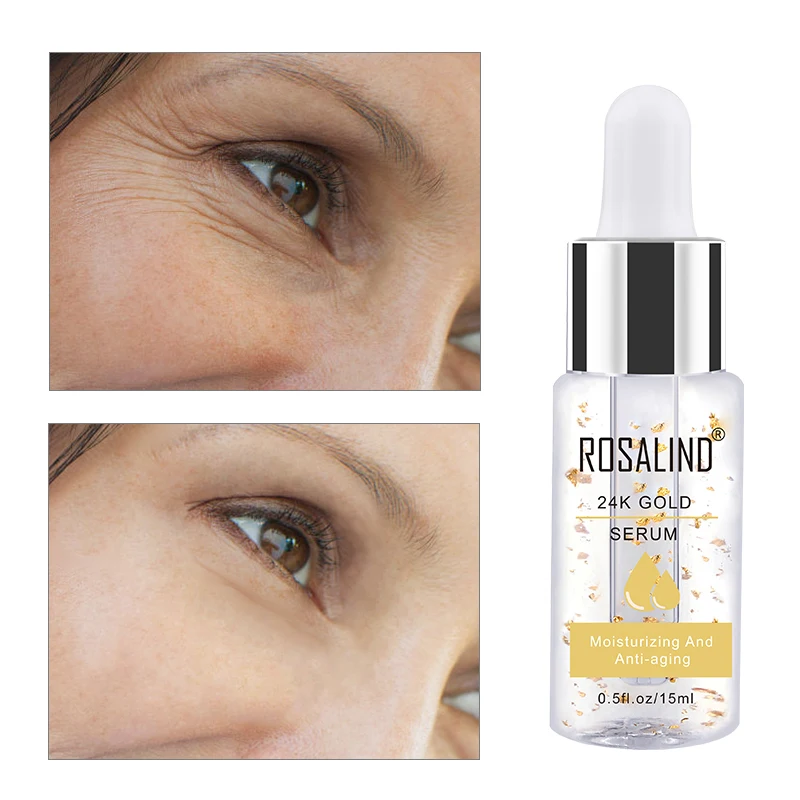 Розалинд уход за кожей лица Сыворотки с покрытыем цвета чистого 24 каратного