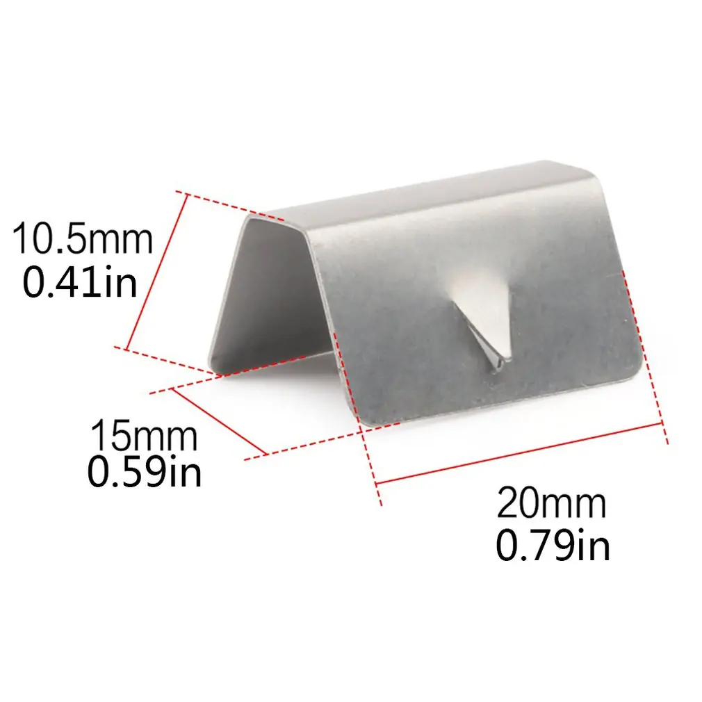 

Automotive Universal Conversion Accessories Windshield Deflector Channel Metal Retaining Clips For HEKO G3