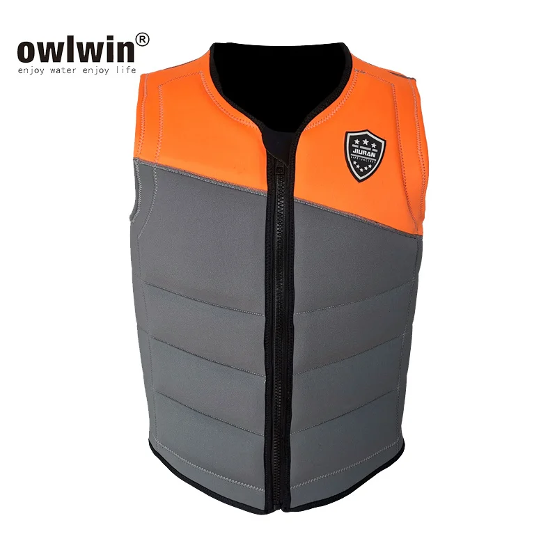 

adult life jacket life vest Diving swimming Wake surfing Motorboat beach entertainment Polybutadiene rubber fabric water sports