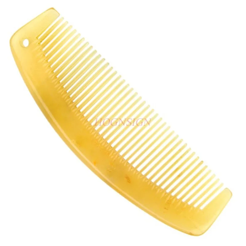 natural hair Thickening Massage Comb Natural Horn Combs Hair Care Anti Static Holiday Gift To Send Pendant Hairdressing Supplies