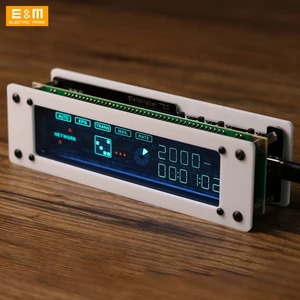 Креативные настольные электронные часы VFD в стиле ретро, электронные флуоресцентные трубчатые часы с орнаментом, подарок бойфренду, новый цифровой будильник сделай сам для спальни