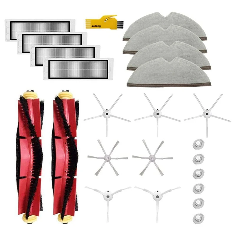

24Pcs Replacement Parts for Roborock E4 S6 S5 S4 E25 E20 E35 C10 Xiaomi Mi Mijia Robot Vacuum Cleaner Accessories Kit