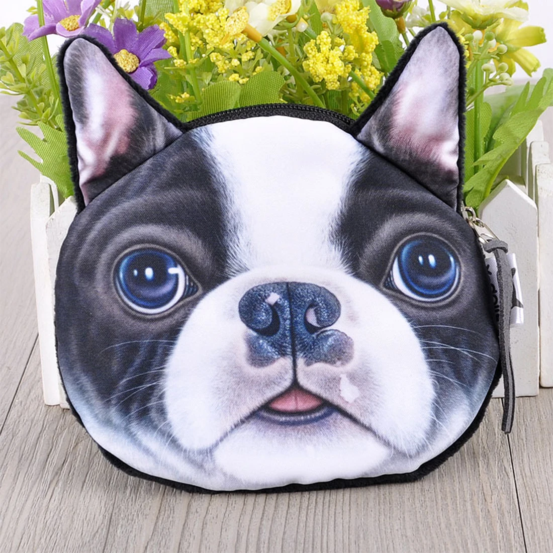 Мини-кошелек с животными для девочек 3D милый плюшевый Кошелек изображением