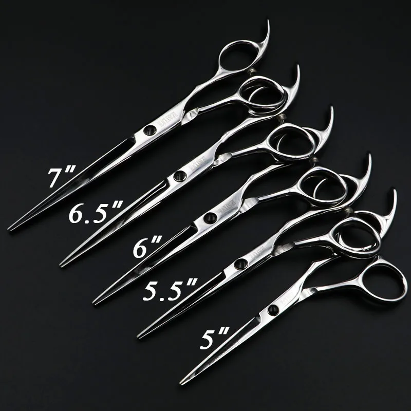 

5"/5.5"/6"/6.5"/7" Hair Scissors Professional Hairdressing Scissors Set Cutting Barber Shears High Quality Personality