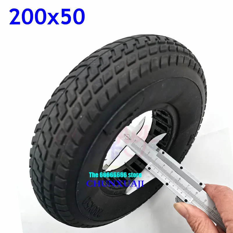 

200 X 50 (8x2) Mobility Scooter Wheelchair Tire Solid Tyres 200x50 for Razor E100 E125 E200 Scooter Vapo 200*50