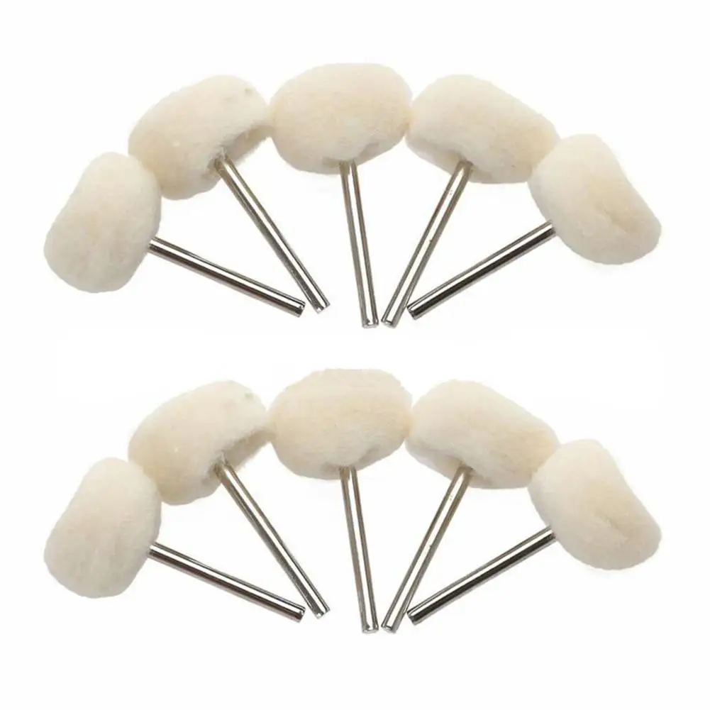 

10 шт./компл. мини шерстяная полировальная щетка мягкий полировка колеса жадеит нефрита резьба шлифовальный Чистящая Щетка для Полировочная...