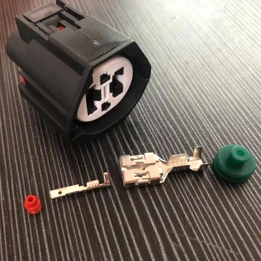 

Black 4 pin Waterproof Tank Electric Fan Connector Radiator Female Plug 7282-8497-90 7283-8497-90 auto connector