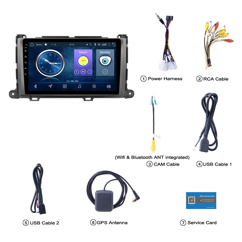 9 дюймов Android 8 1 Автомобильная навигационная и мультимедийная система для Toyota Sienna