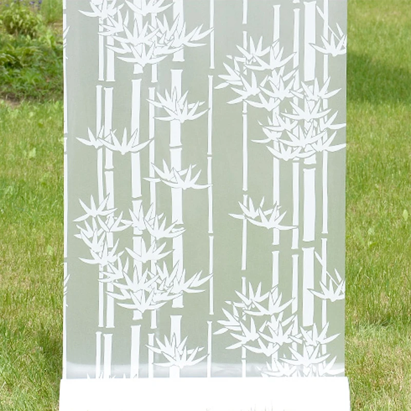

Decorative Adhesive Vinyl Window Privacy Film Glass Window Sticker Mirror Film With Glue Bamboo Bedroom Bathroom