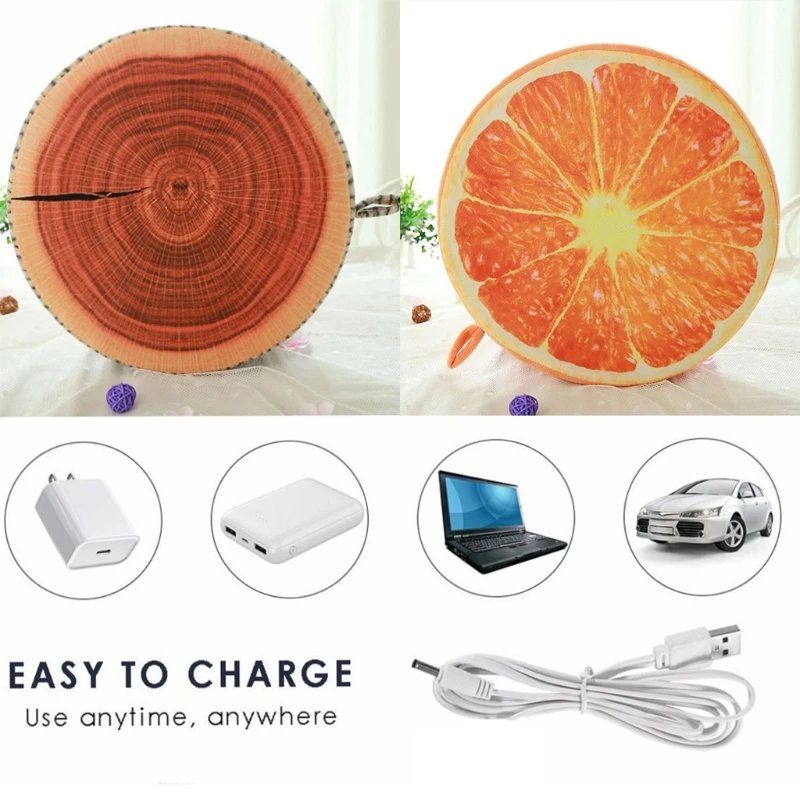 

Креативная зимняя подушка для сидения с электрическим подогревом USB, подогреватель для автомобильного офисного кресла, подушка, симпатичны...