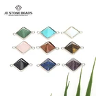 Ювелирные изделия из драгоценных камней, бирюза, пирамида, авантюрин, аметист, тигровые глаза, аксессуары для изготовления браслетов, 1 шт.