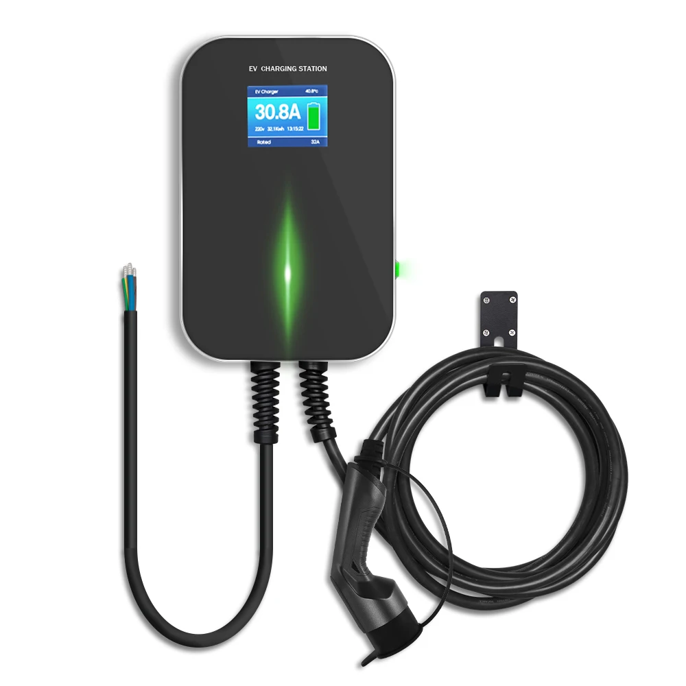 

ABS 11kw 16amp current AC fast charger with LCD screen display