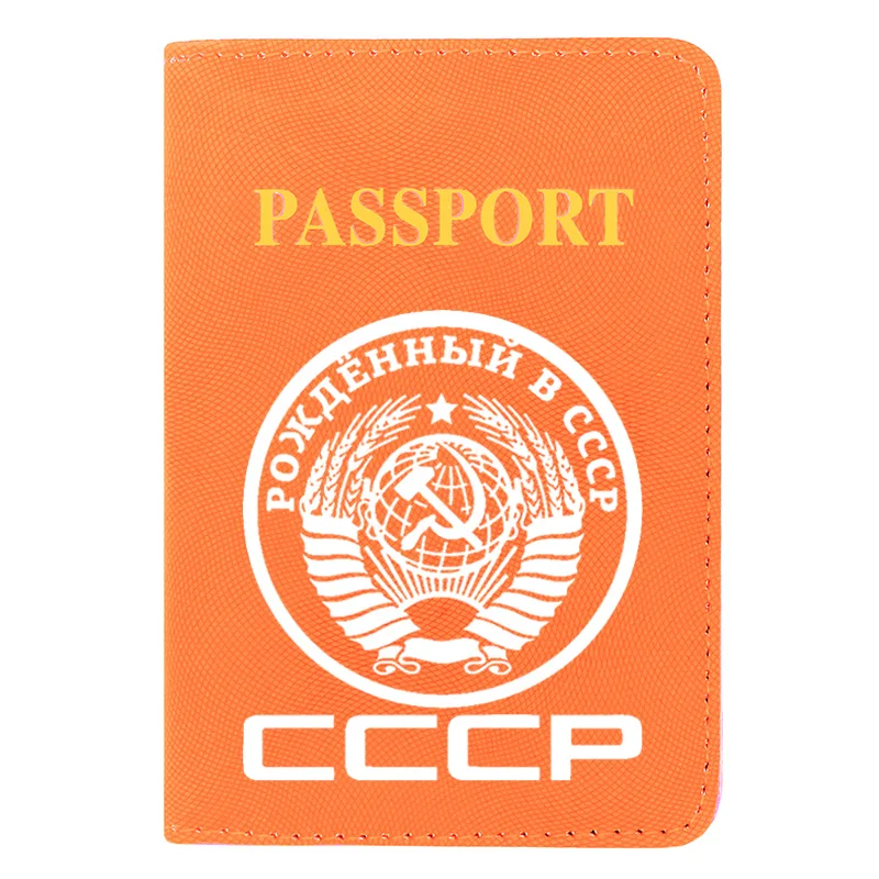 

Classic    Printing Women Men Passport Cover Leather Travel Passport ID Credit Card Holder Purse