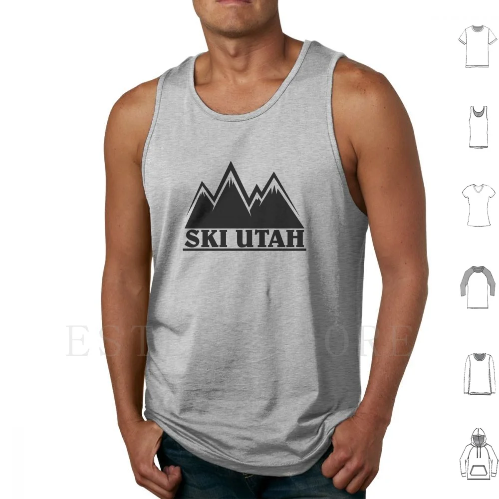 

Ski Mountain Outline Tank Tops Vest Ski Skiing Skiiers Skiers Snowboard Snowboarding Snowboarders Snowbird Park City Snow