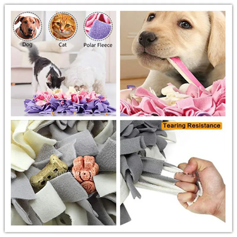 

Pet Olfactory Pad Washable Antichoking Slowfood Educational Pet Toy Consume Energy Removable Pet Relea Pressure Training Blanket