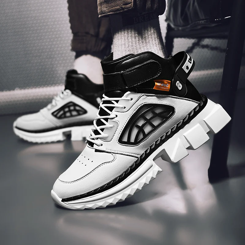 

Шнурки на высокой подошве для кроссовок, стильная Осенняя обувь, высокий каблук, роскошная брендовая мужская спортивная обувь, мокасины для...