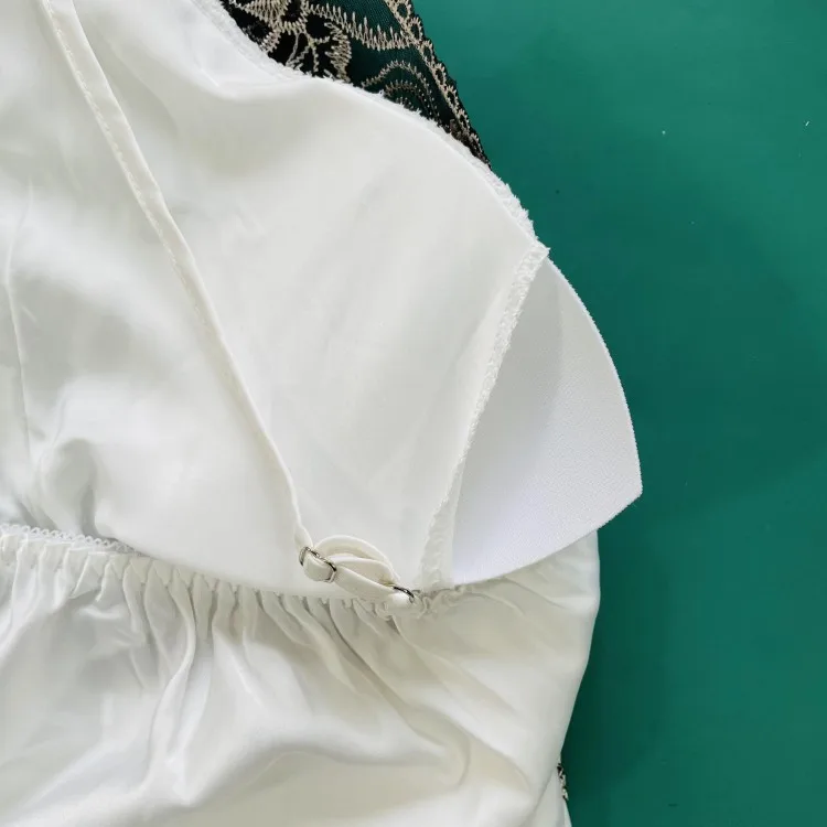 

Sexy Kimono Robe Gown 5 Pieces Pajamas Suit Women Lace Sleepwear Hollow Out Summer Satin Ice Silk Perspective Thin Home Clothes