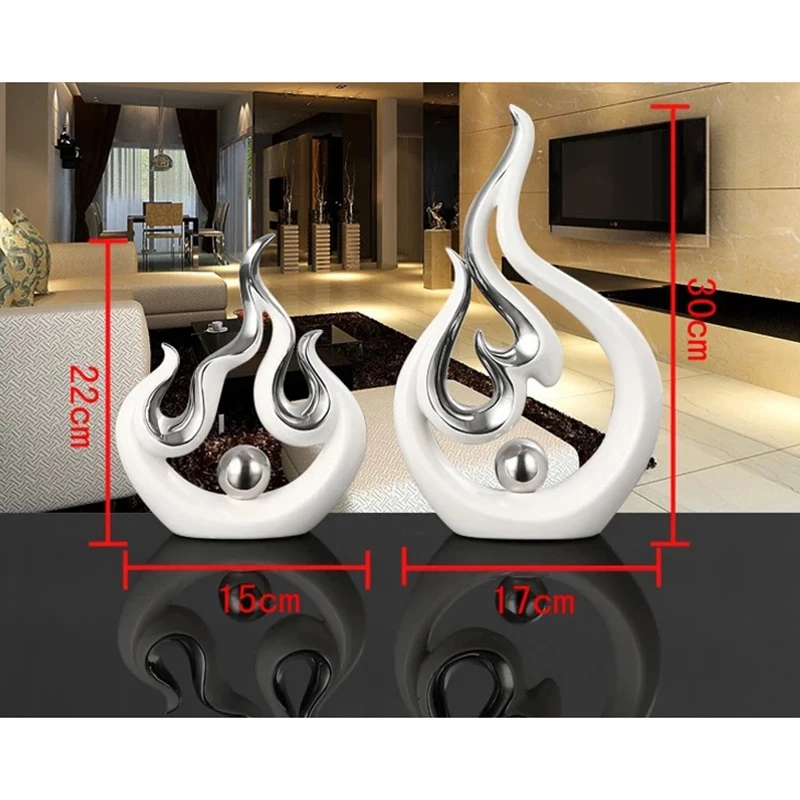 Креативные керамические аксессуары в форме огня украшение для дома гостиной