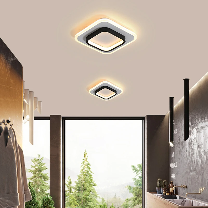 $21.18 Nordic Aisle LED Ceiling Light for Bedroom Decorative 20W 220V Indoor LED Ceiling Lamp for Kitchen Hallways Corridor Home Lights
