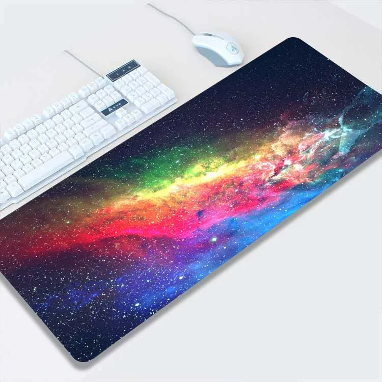 

2021 Night Sky Mouse-pad with Sewn Edges Thermal Transfer Printed Mice Mat Laptop Notebook Keyboard Pad Gaming Accessories 2mm