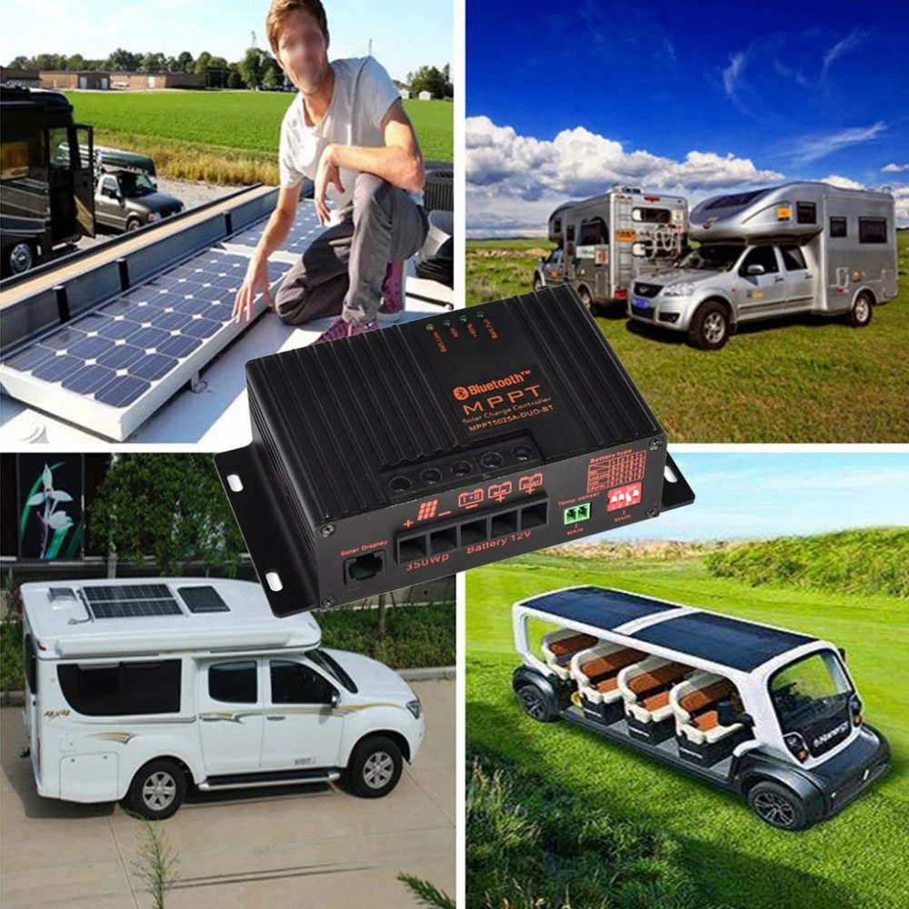 Контроллер заряда солнечной батареи OLYS MPPT Bluetooth с датчиком температуры 20 А 12